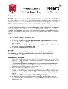 Houston Express Reliant Power Cup