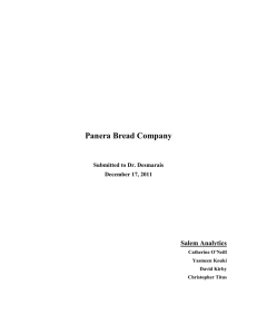 Panera Bread Company - Salem State University