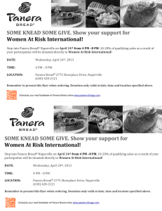 SOME KNEAD SOME GIVE. Show your support for Women At Risk