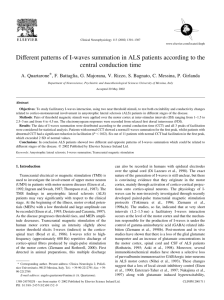 Different patterns of I-waves summation in ALS patients according to