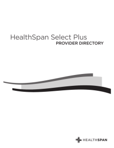 HealthSpan Select Plus Provider Directory