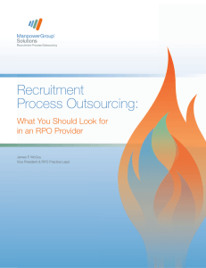 Recruitment Process Outsourcing: