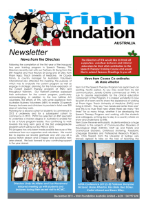 Newsletter - Trinh Foundation Australia