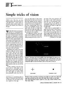 Simple tricks of vision