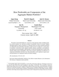 How Predictable are Components of the Aggregate Market Portfolio?