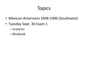 Hist 44 The Mexcian-American in United States History
