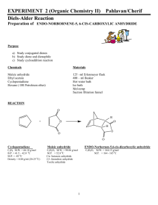 (Organic Chemistry II) Pahlavan/Cherif Diels