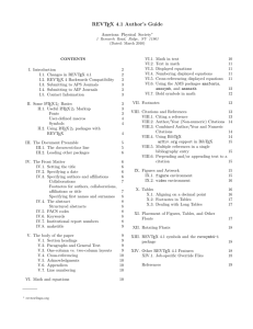 REVTEX 4.1 Author's Guide