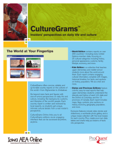 CultureGrams™ - Iowa AEA Online