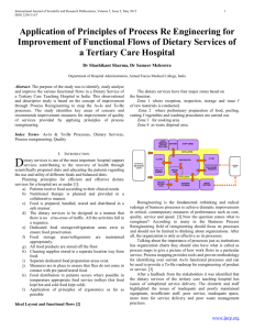 Application of Principles of Process Re Engineering for Improvement