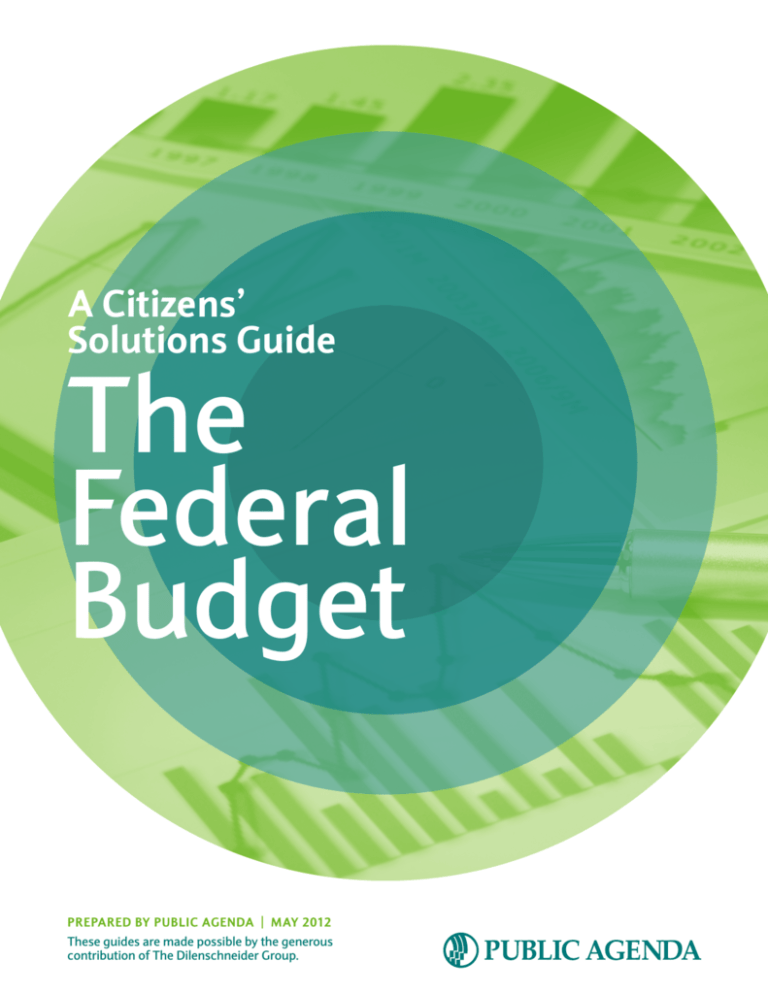 A Citizens' Solutions Guide The Federal Budget