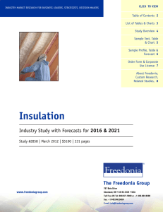 Insulation - The Freedonia Group