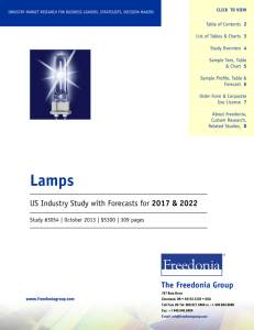The Freedonia Group US Industry Study with Forecasts for 2017