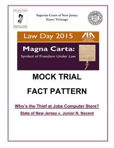 mock trial fact pattern