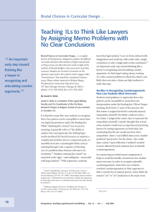 Teaching 1Ls to Think Like Lawyers by