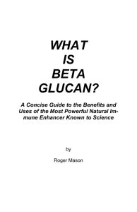 what is beta glucan?