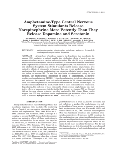 Amphetamine-Type Central Nervous System Stimulants Release