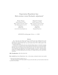 Expectation Hypothesis bias: Risk aversion versus