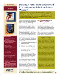 Walmart - Employment Pathways