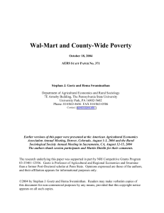 Wal-Mart and County-Wide Poverty