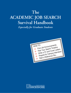 The Academic Job Search Survival Handbook