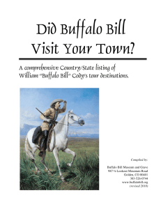 Did Buffalo Bill Visit Your Town?