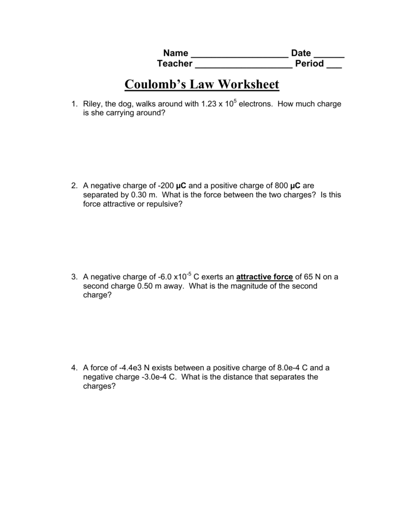 coulomb-s-law-worksheet