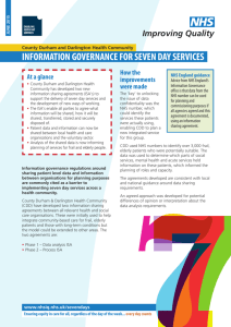 NEW! Information governance for seven day services