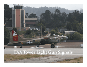 FAA Tower Light Gun Signals