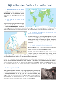 AQA A Revision Guide – Ice on the Land