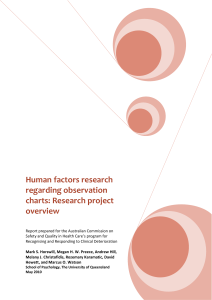 Human factors research regarding observation charts