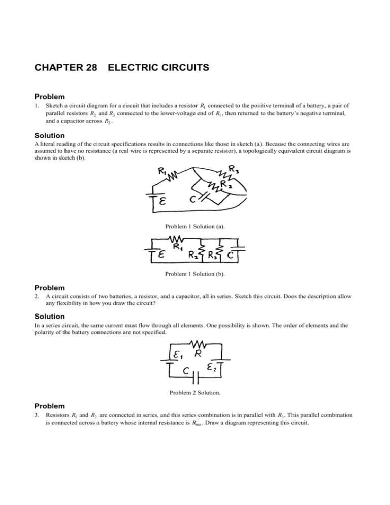 Parallel Circuit Diagram With Solution Circuit Diagram