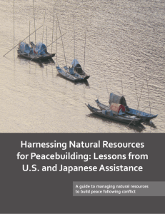 Harnessing Natural Resources for Peacebuilding: Lessons from US