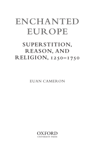 Enchanted Europe: Superstition, Reason, and Religion, 1250-1750