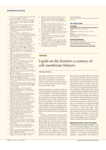 Lipids on the frontier: a century of cell