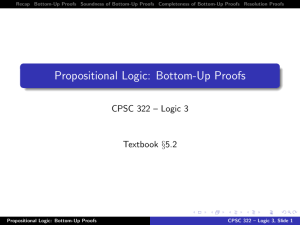 Propositional Logic: Bottom