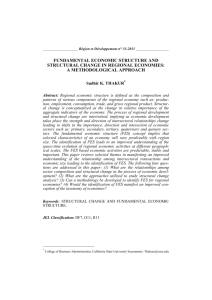 Fundamental economic structure and structural change in regional