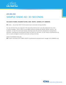 sample radio ad: 30 seconds
