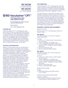 BD Vacutainer® CPT™ Citrate
