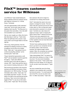 FileX at Work: Wilkinson Insurance