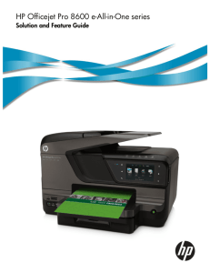 HP Officejet Pro 8600 e-All-in-One series - Hewlett