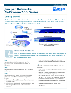 NetScreen-200 Series Getting Started Guide