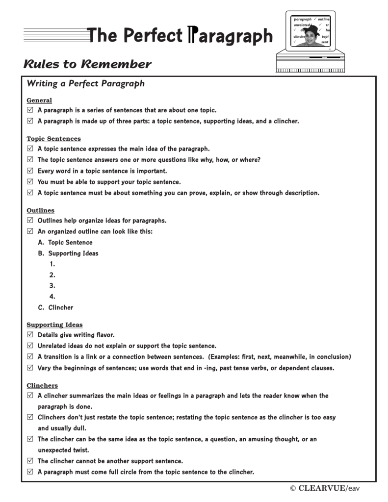 paragraph outline