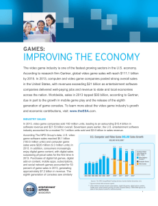 Games: Improving the Economy - Entertainment Software Association