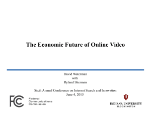 The Economic Future of Online Video