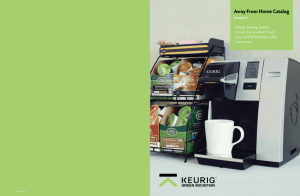 Keurig Away From Home Catalog - Central Paper Products Co., Inc.