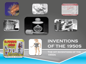 inventions of the 1950s