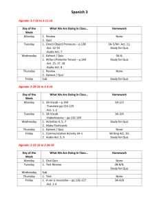 Spanish 3 - Whitehall District Schools