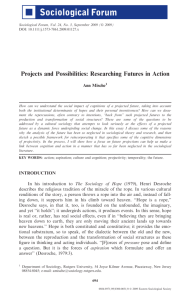 Projects and Possibilities: Researching Futures in Action