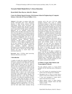 Towards Multi-Modal Driver's Stress Detection